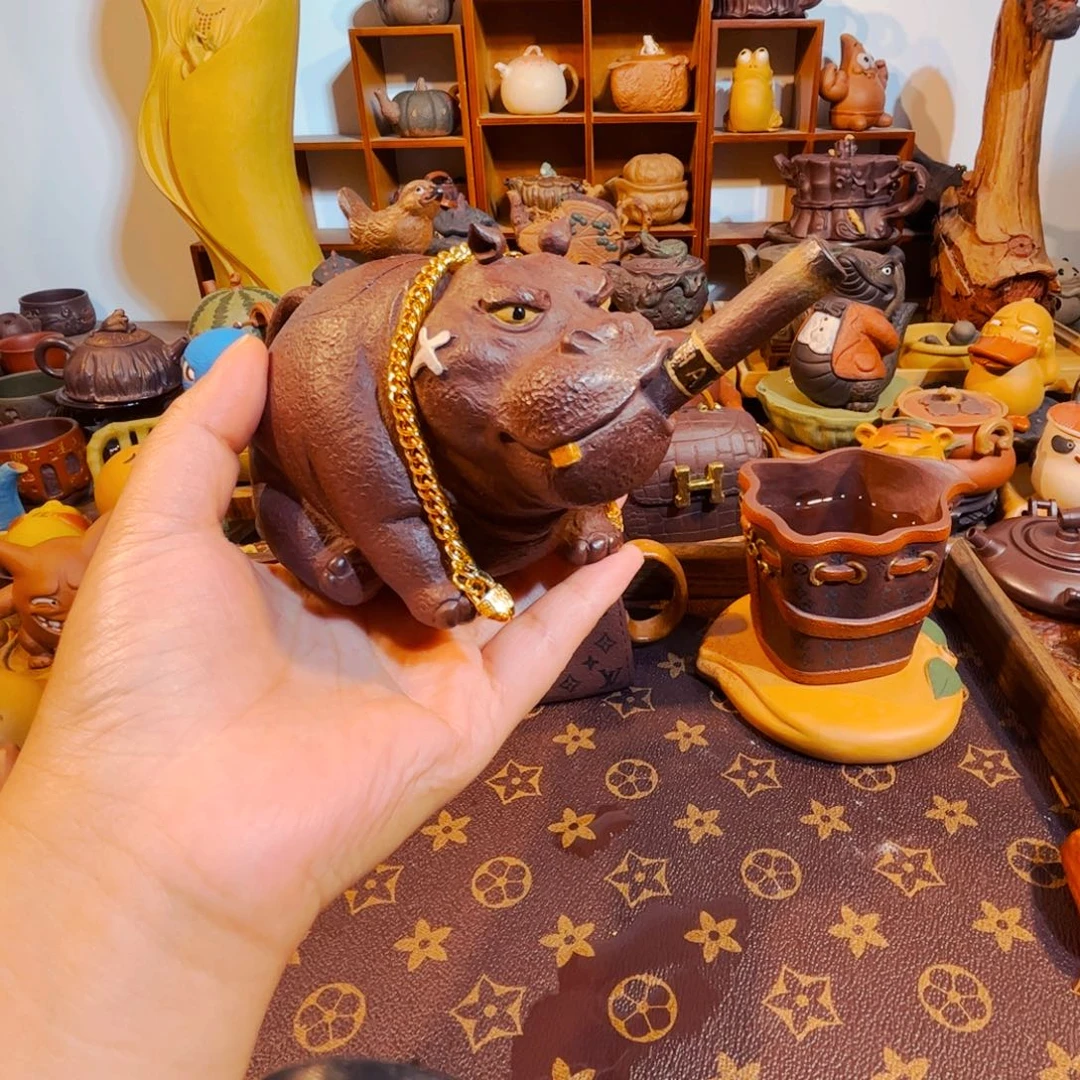 独***客紫砂茶叶盒纯手工制作过程就是