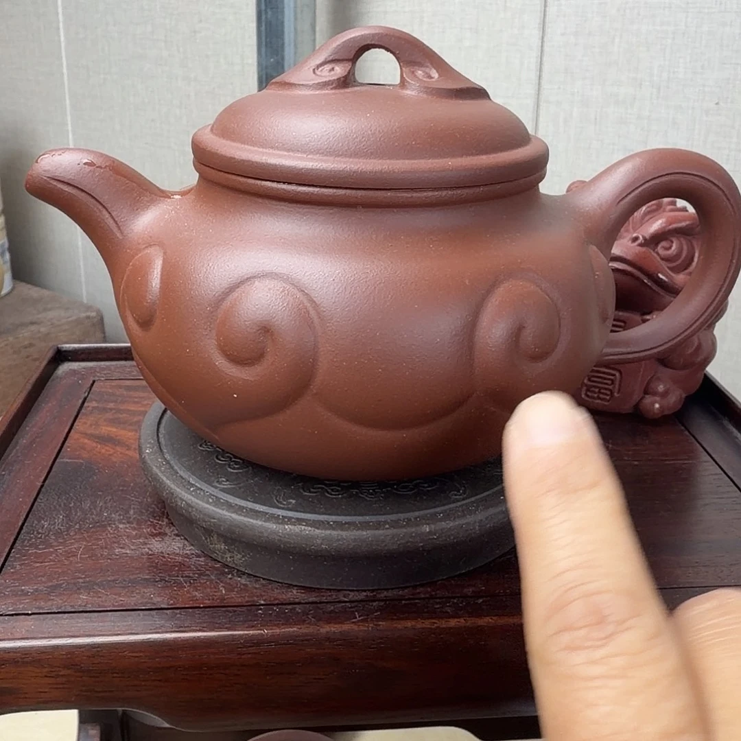 仿古如意壶330cc紫泥的