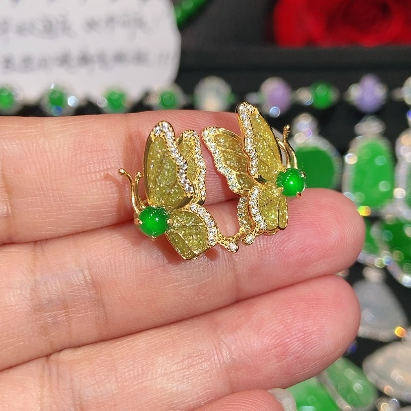 【闪购商品】未镶嵌翡翠耳饰天然翡翠