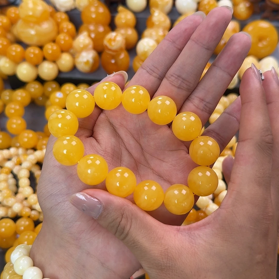 蜜蜡未镶嵌珠宝奇石同料18mm