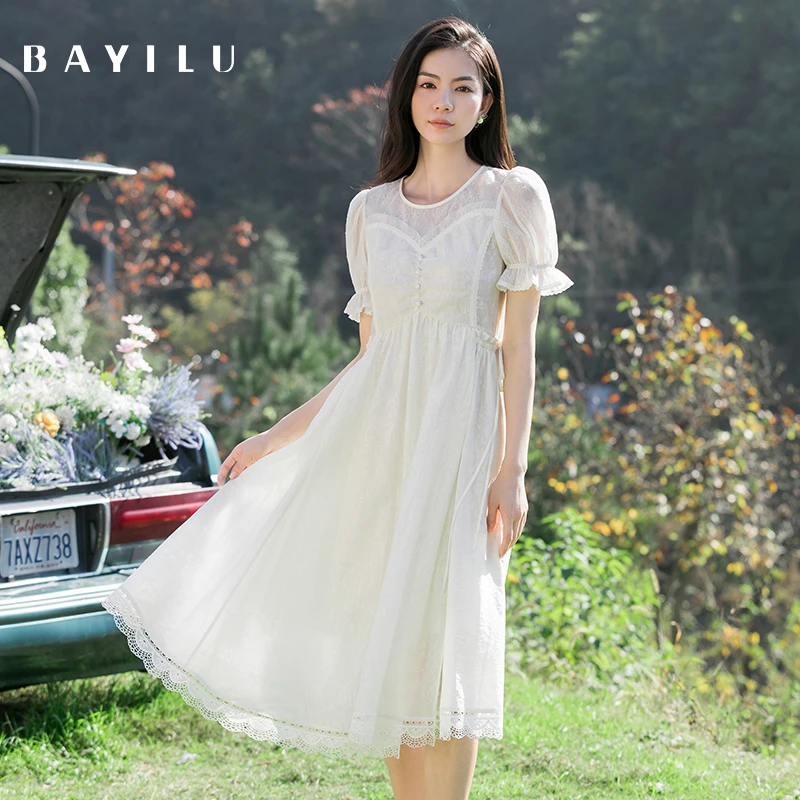 【韩诗诗】芭依璐女装夏季新款时尚连衣裙86L7020