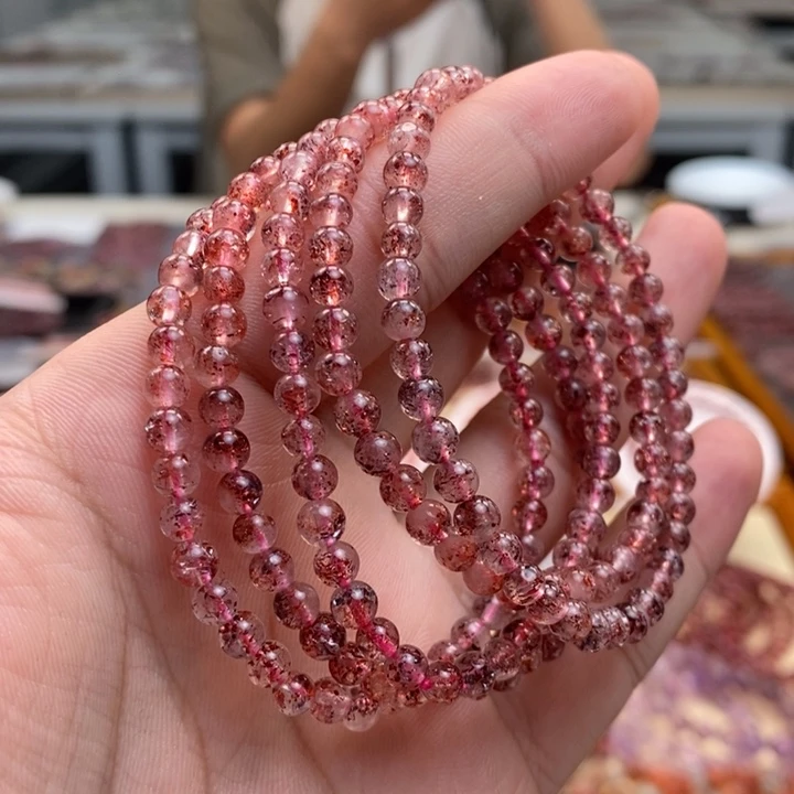 手串未镶嵌水晶彼岸花金草莓 多样性发一