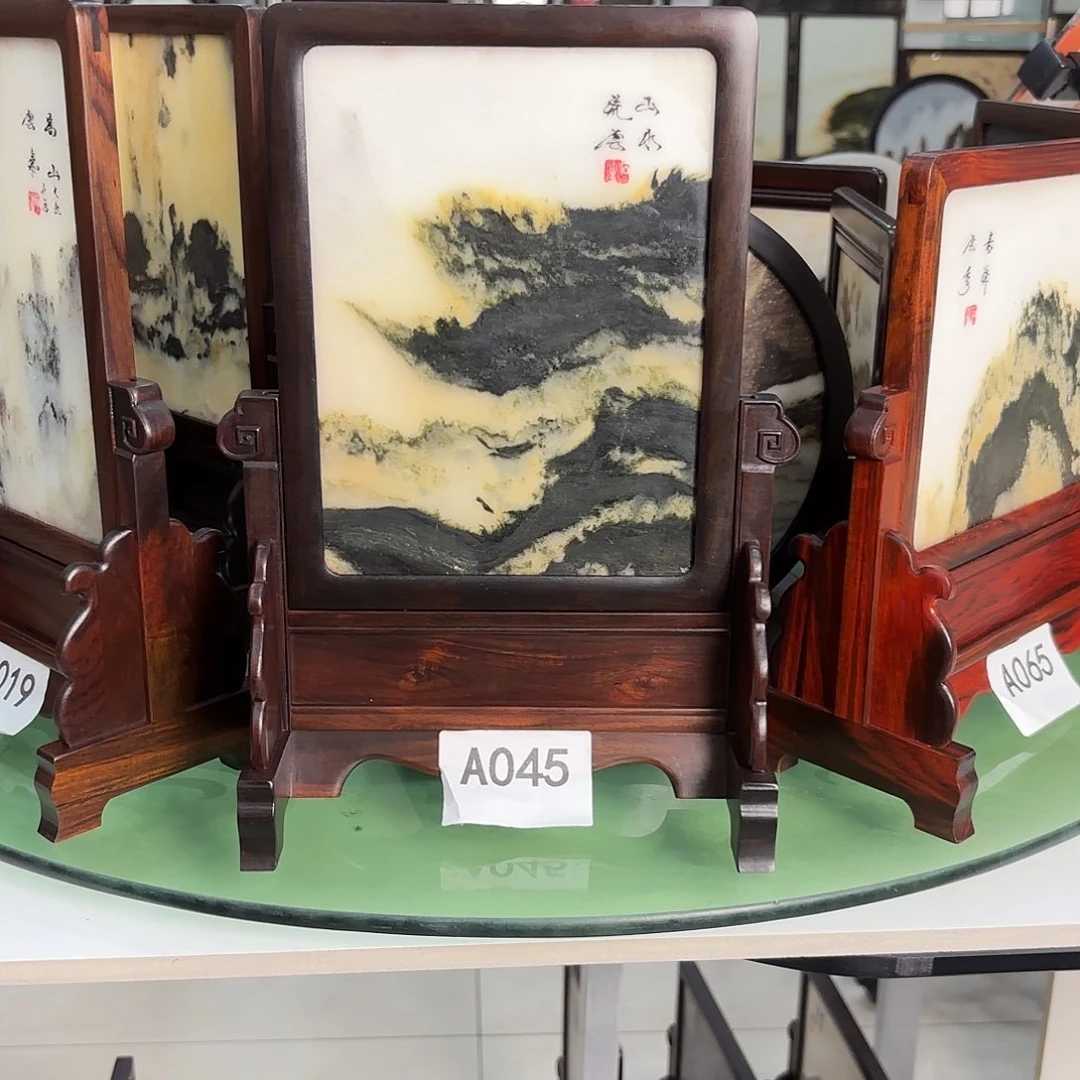 用***3石材天然云石摆件