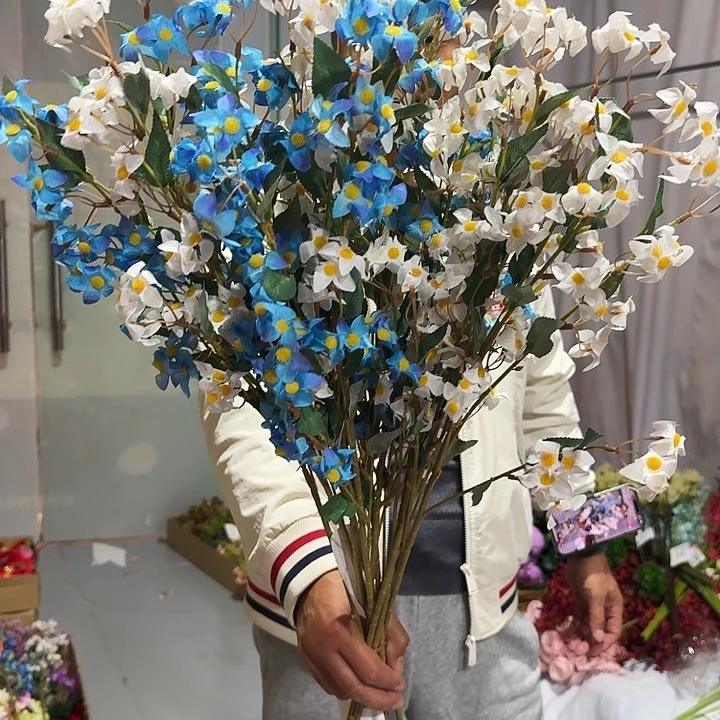 拼色仿真花星星草10支装