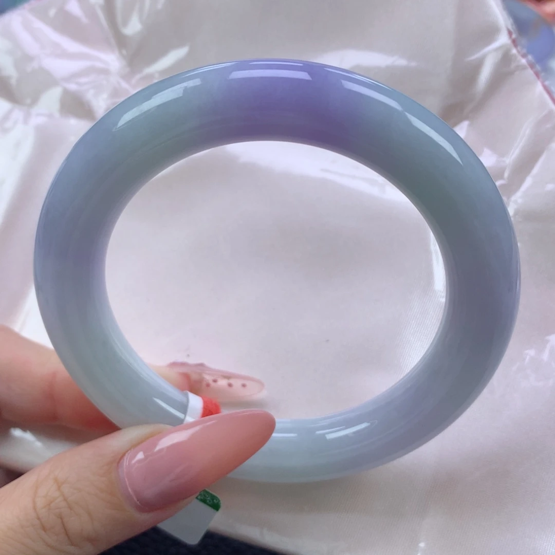 翡翠手镯未镶嵌缅甸天然翡翠A货56.8