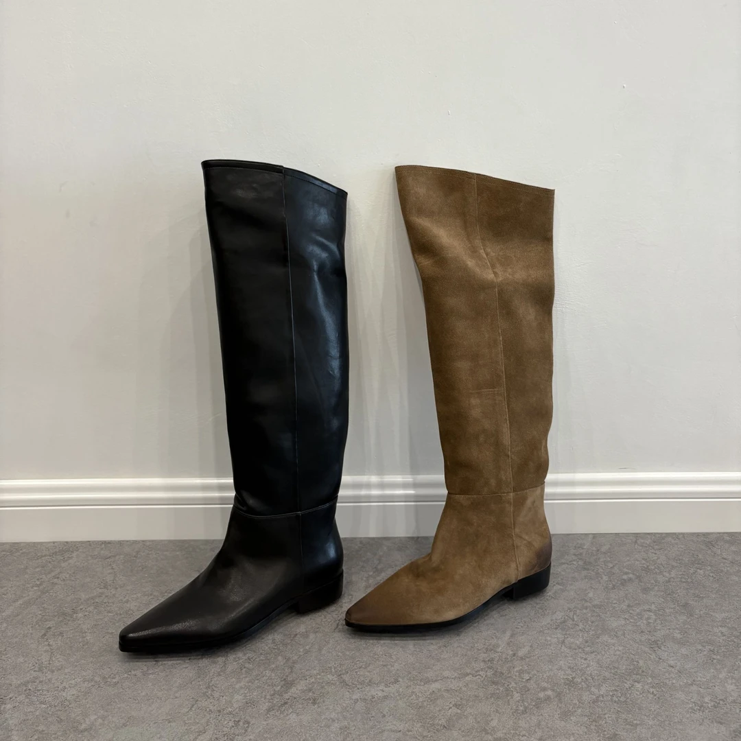 【秋冬穿搭封神款】长筒质感尖头过膝长靴显瘦显腿长气质骑士靴百搭