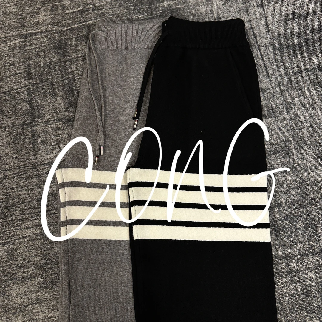 【006】《CONG》TB高端秋冬厚款男女同款时尚百搭宽松轻奢休闲裤