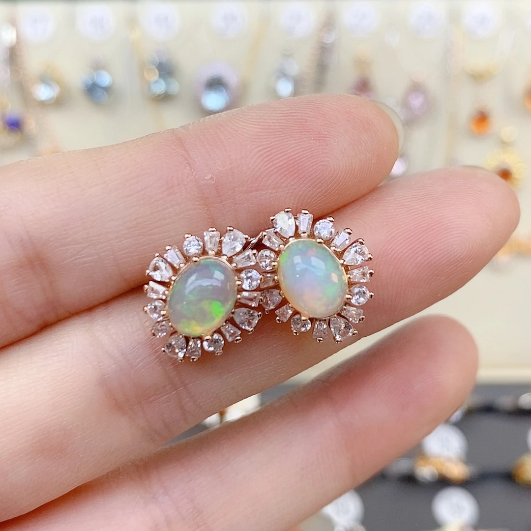 欧泊银S925镶嵌珠宝奇石