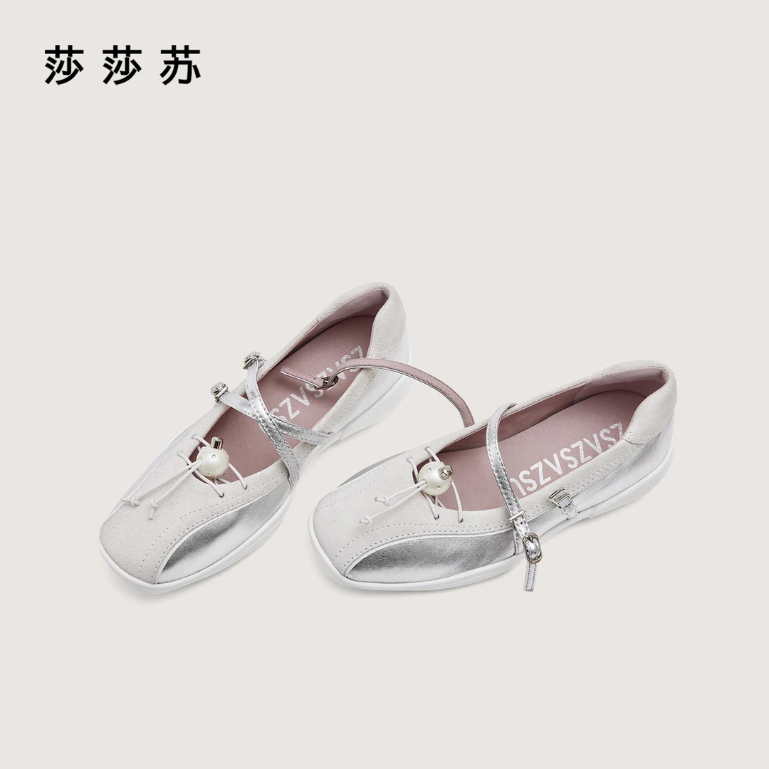 【舒芙蕾】莎莎苏2025年秋新款轻便休闲运动玛丽珍鞋ZA65513-41