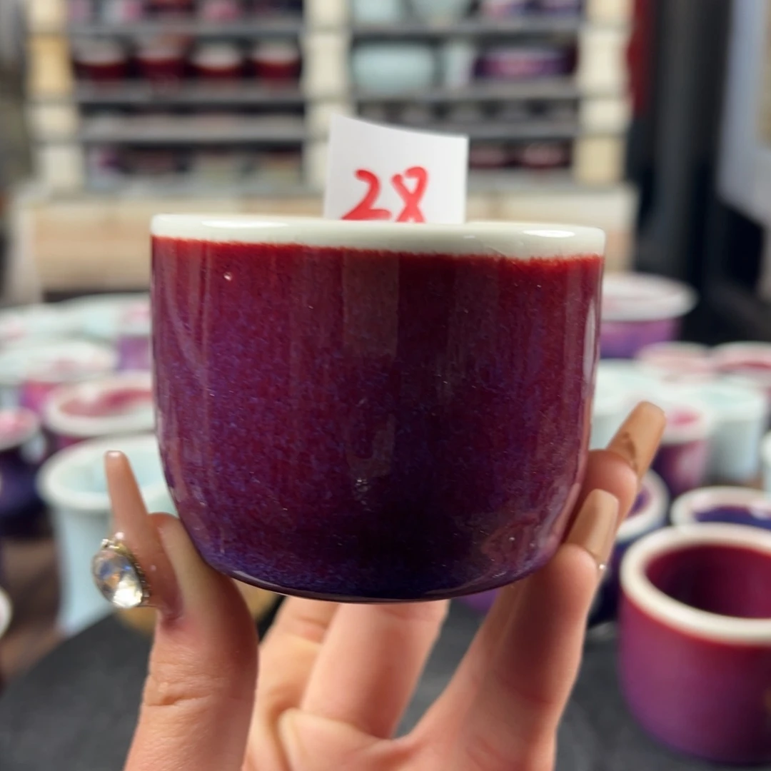 瓷片微瑕主人杯纯手工