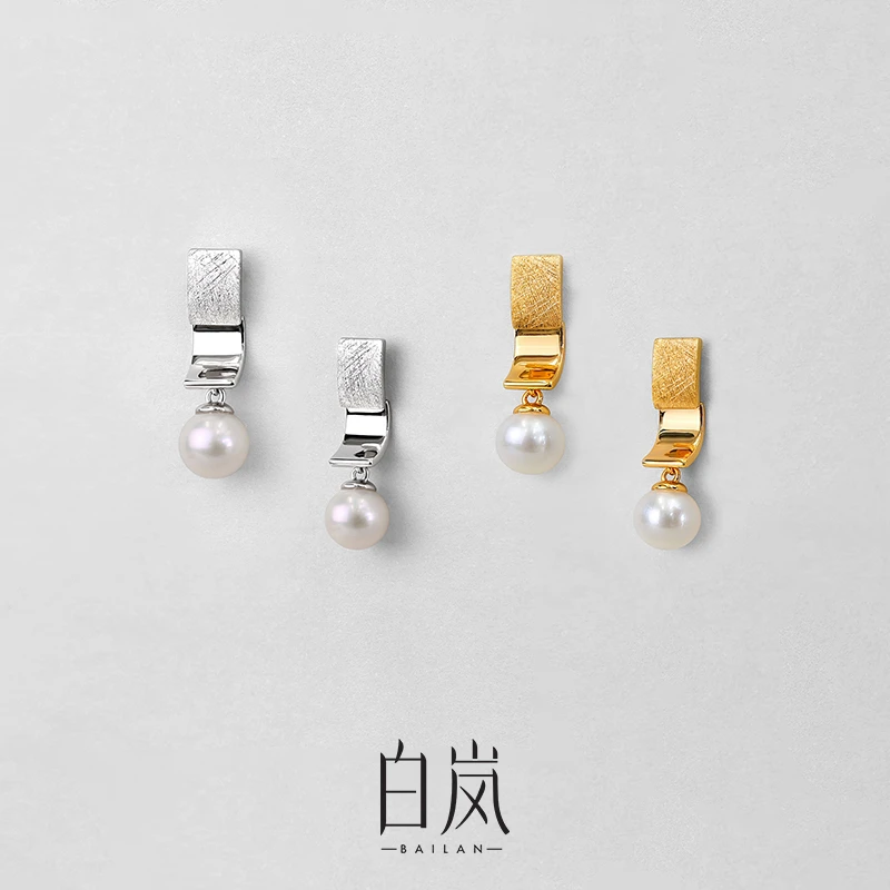 银瓦珍珠耳钉【4月新品】25年新款女珍珠气质925银简约ED4576