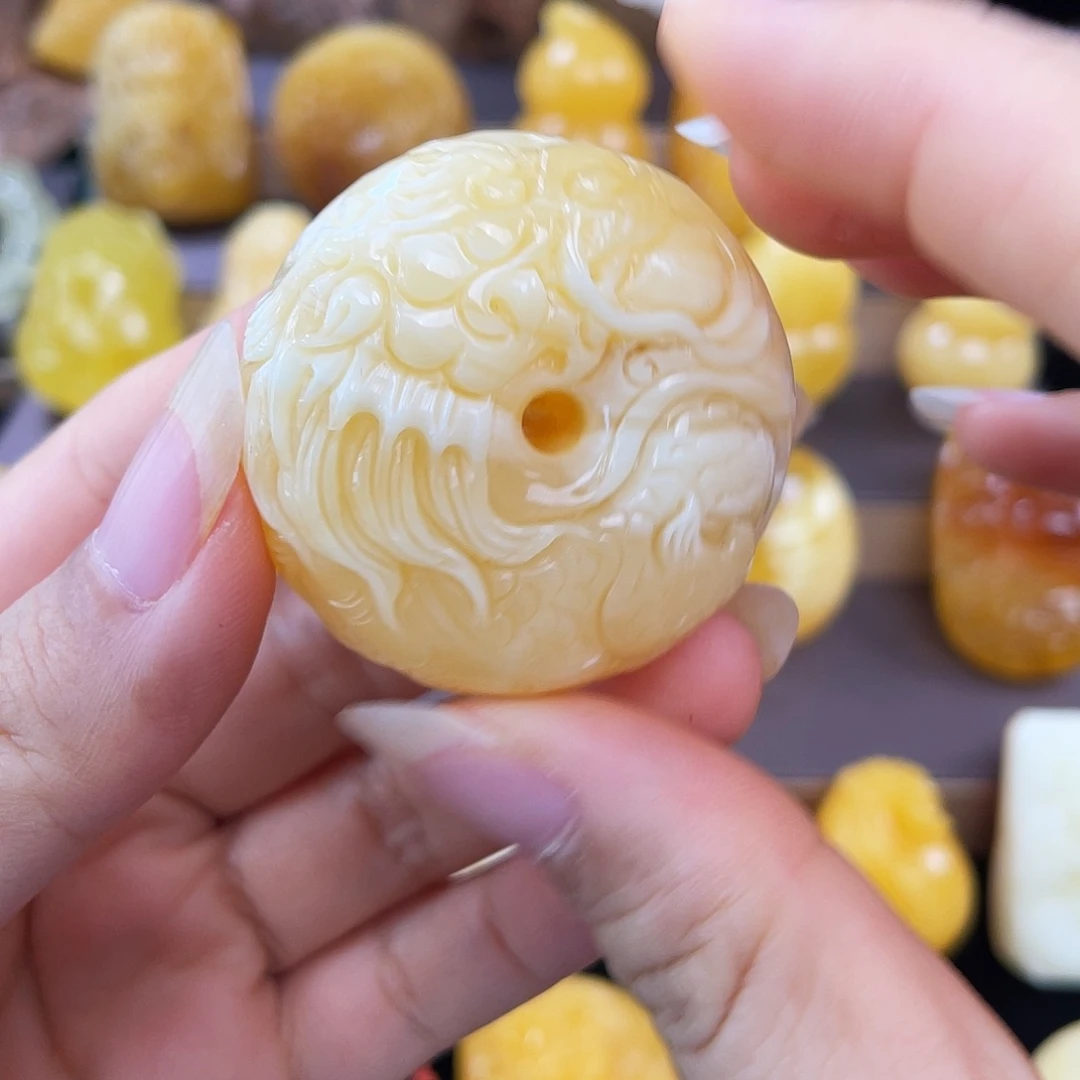 琥珀未镶嵌珠宝奇石微瑕