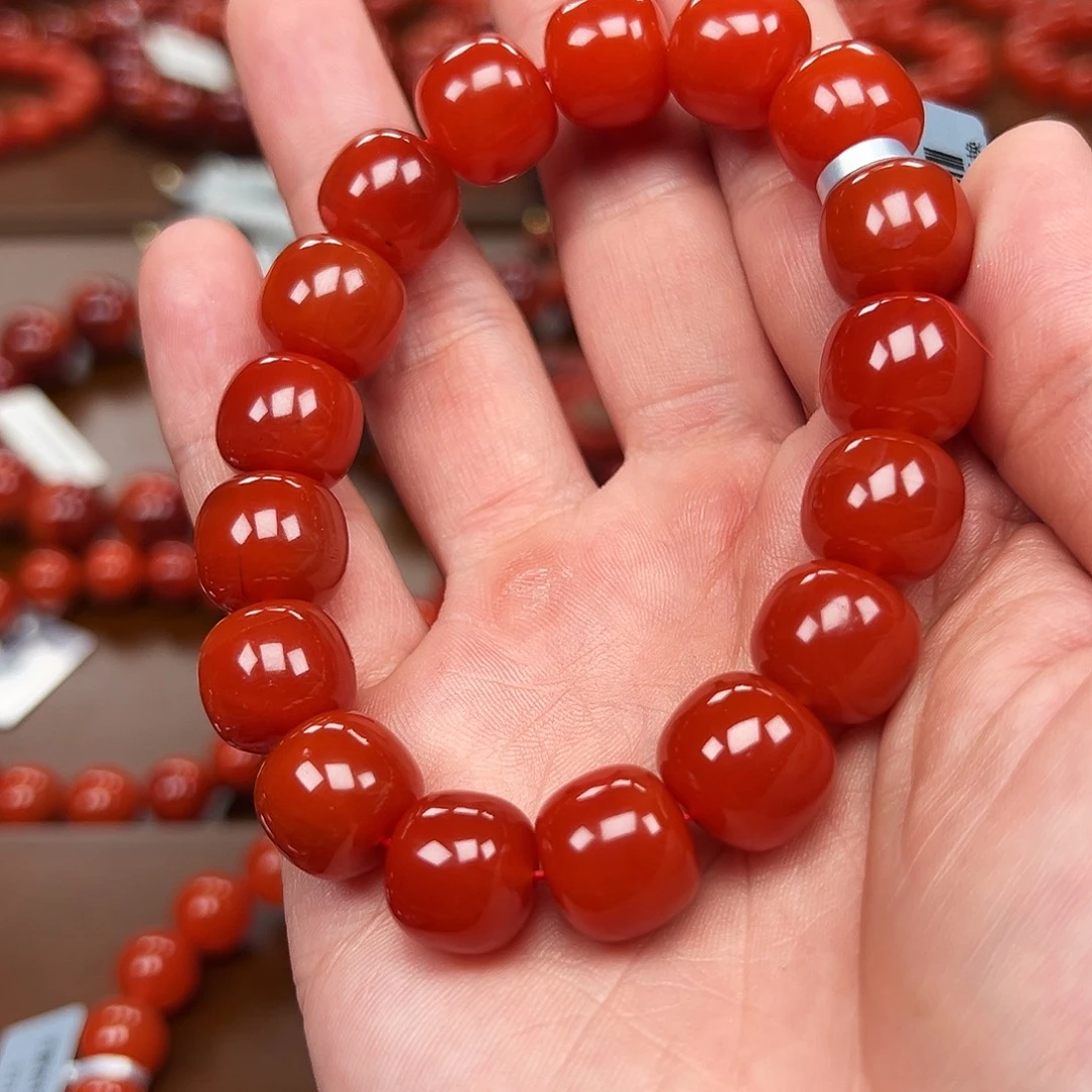 南红玛瑙未镶嵌手链