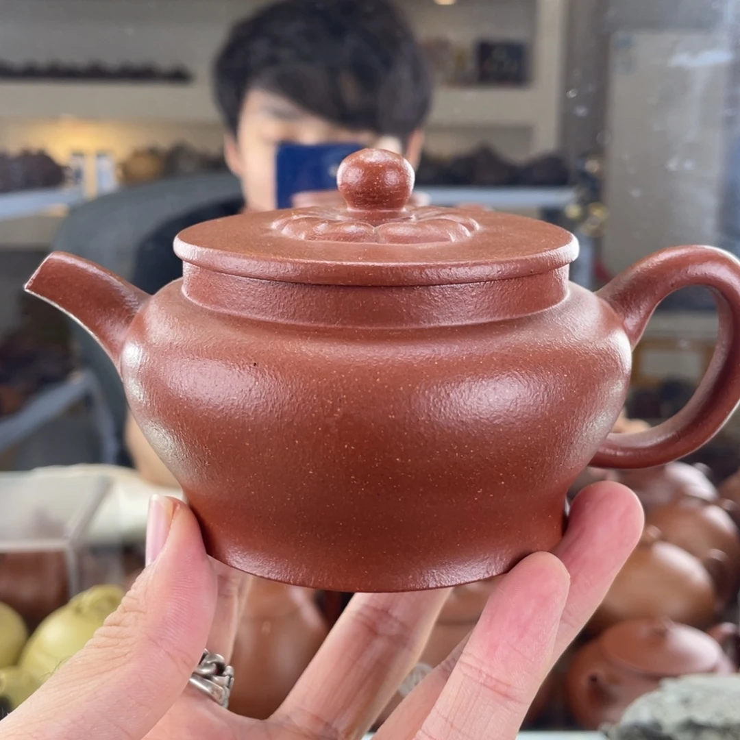 茶壶紫砂180cc红降坡茶壶