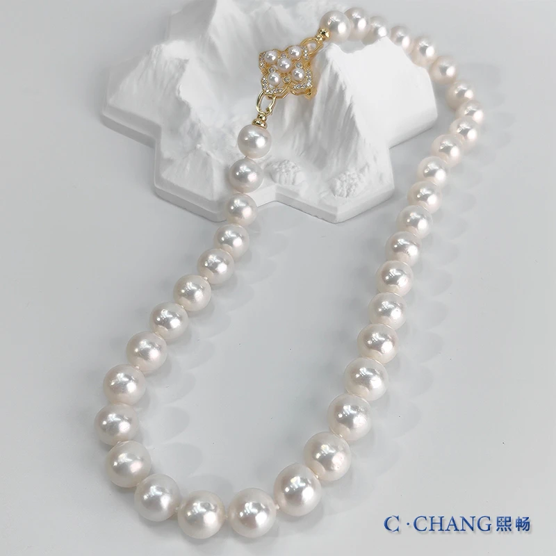 【累世光华】淡水珍珠满串S925银11.3-12.3mmS925银百搭【畅太定制】
