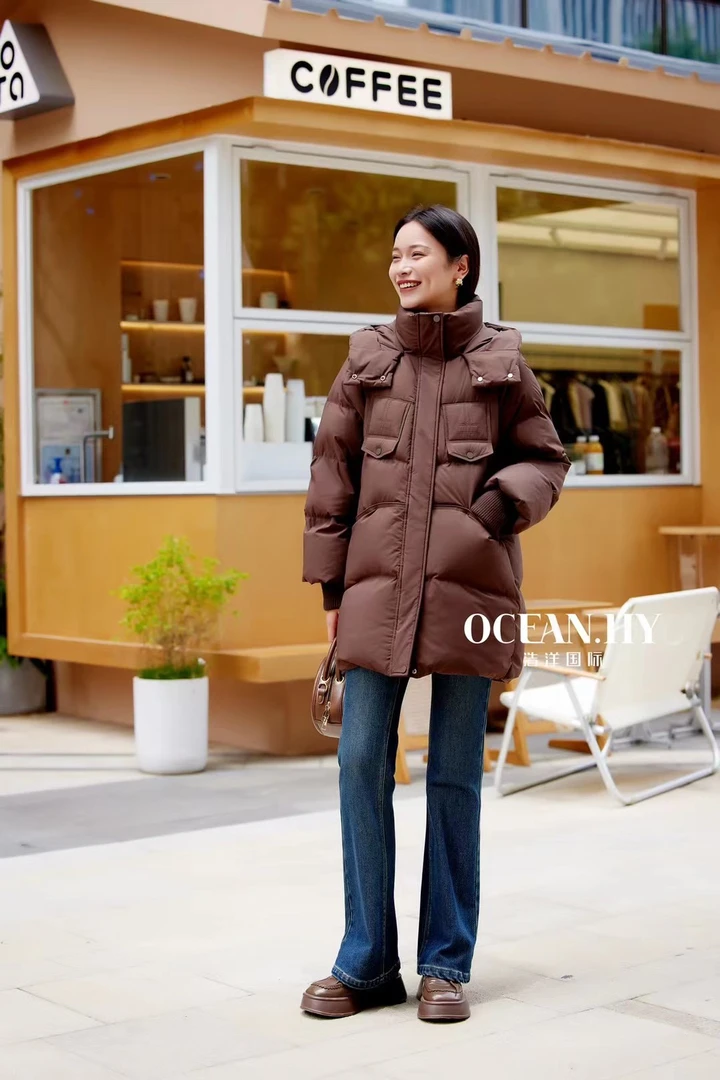 浩洋国际中长款外套