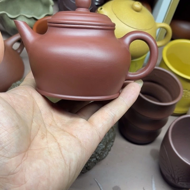 茶杯紫砂*️****微瑕剑流德中半手工容量200c c