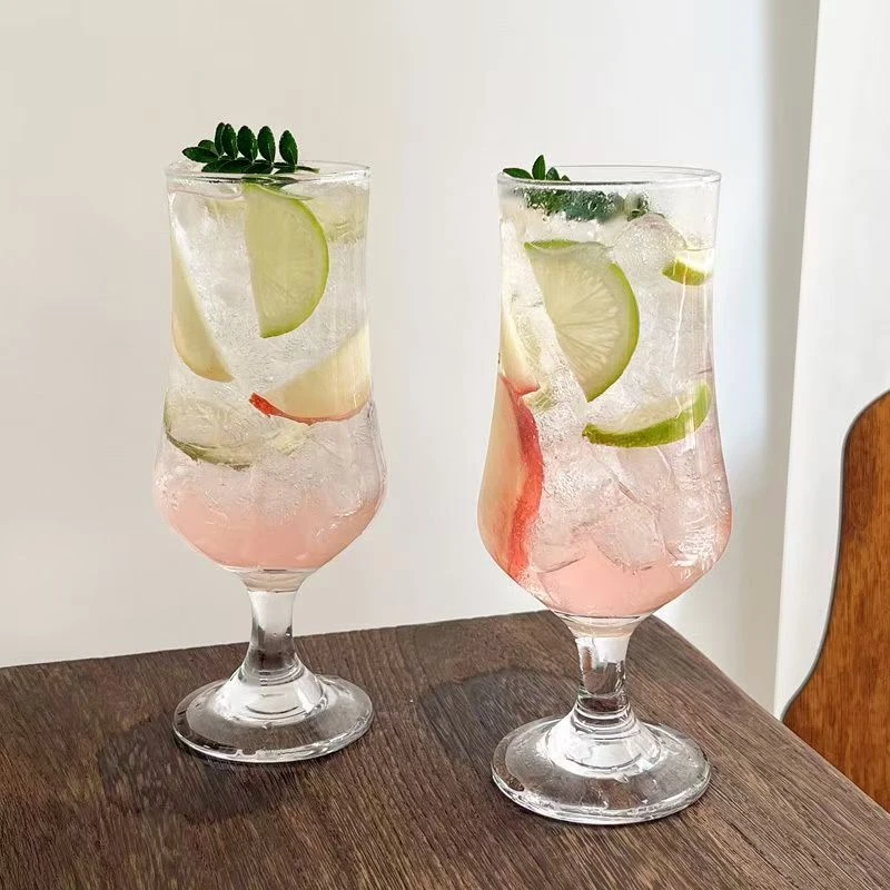 【两只装】大号精酿啤酒杯酒杯红酒玻璃大肚扎啤杯网红创意玻璃杯