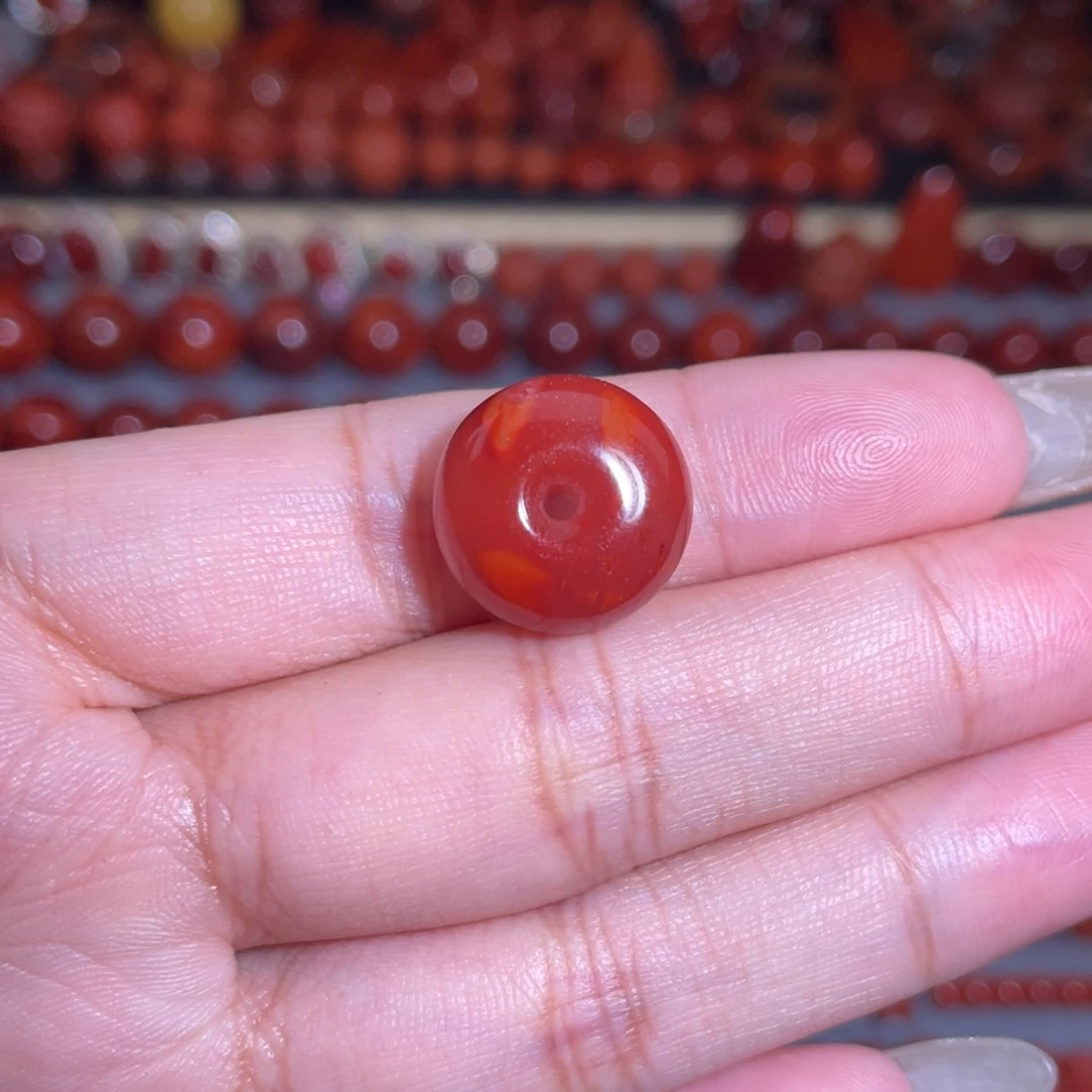 未镶嵌瓦西扣子15mm南红玛瑙