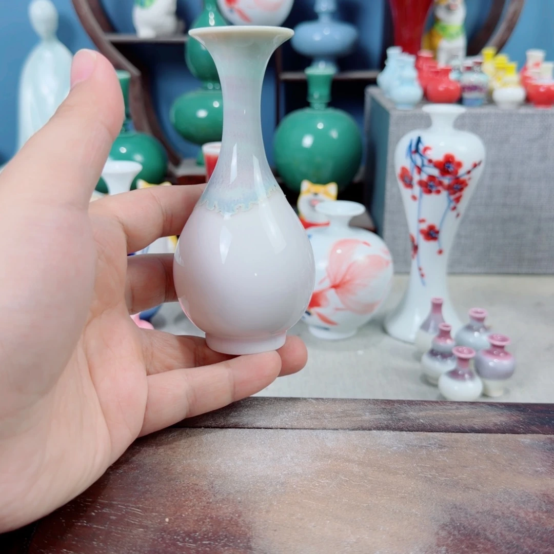 陶瓷手工小花器摆件