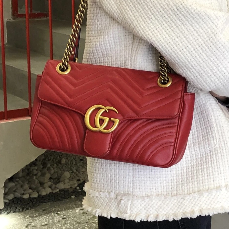 95新 GUCCI/古驰 古驰红色马蒙26