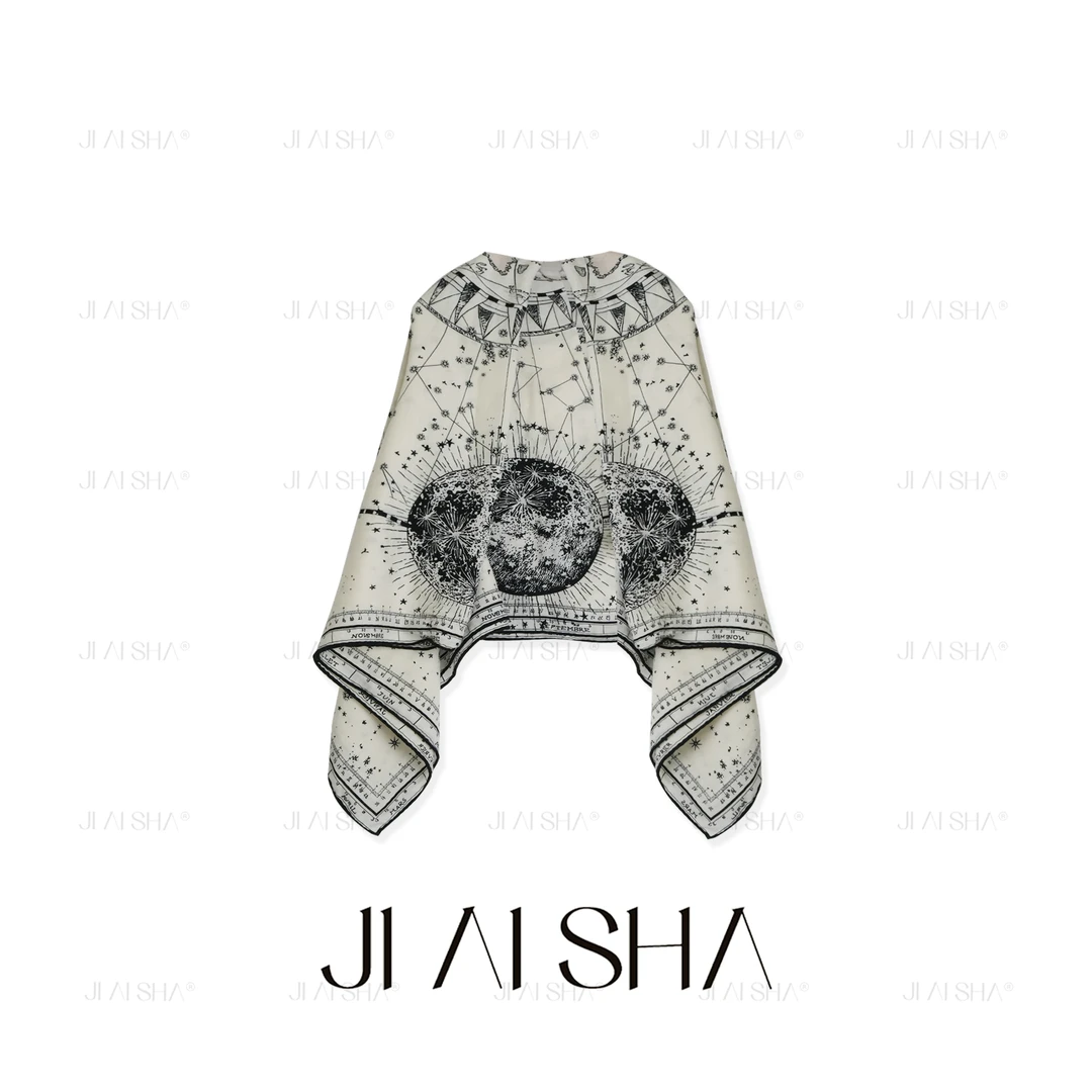 JAS 今屿重磅新款星河手工卷边羊毛大方巾披肩qc JAS-HL-2455