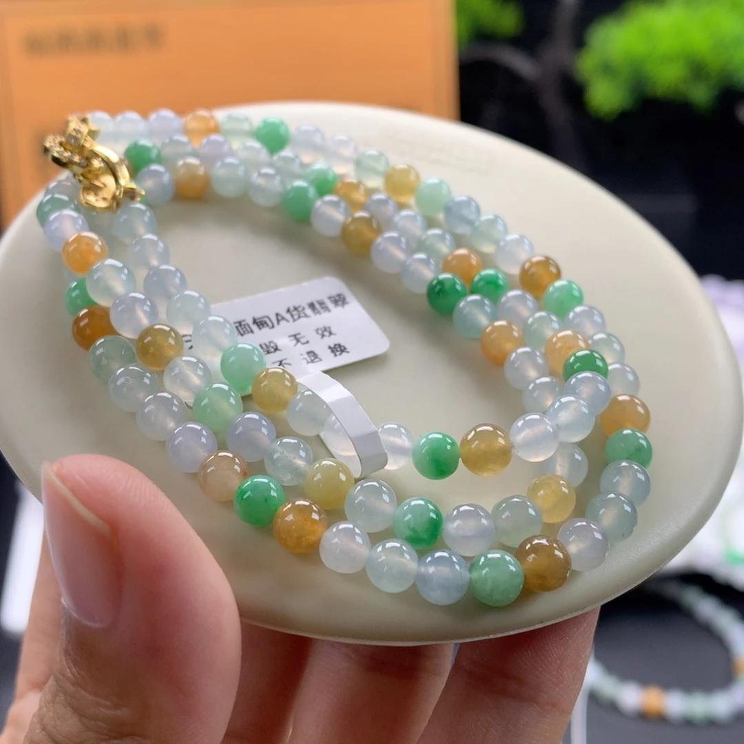 翡翠未镶嵌手链卡5