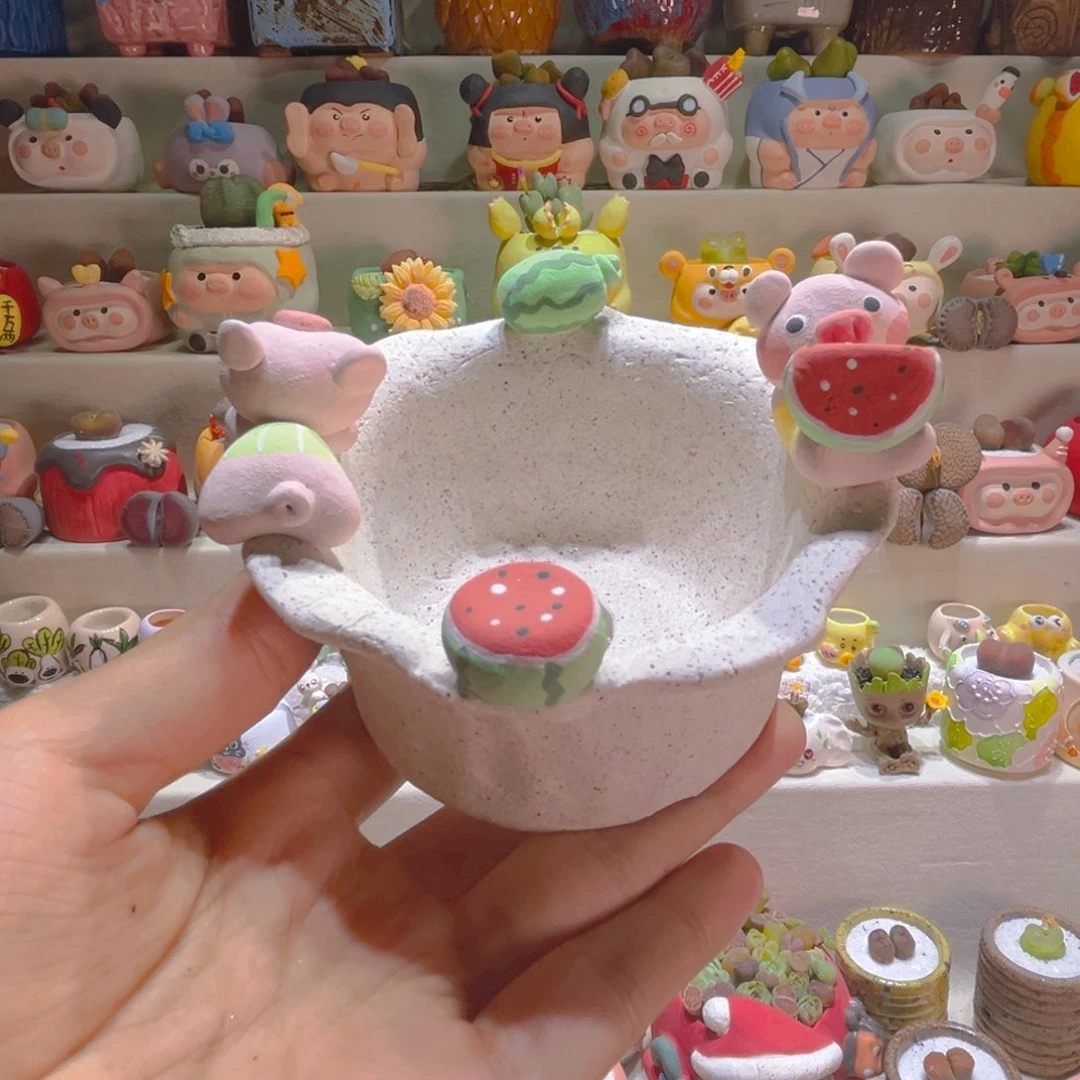 112纯手工制作重工盆盆