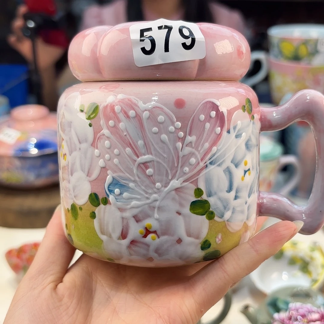 景德镇手绘高温釉下彩陶瓷茶具