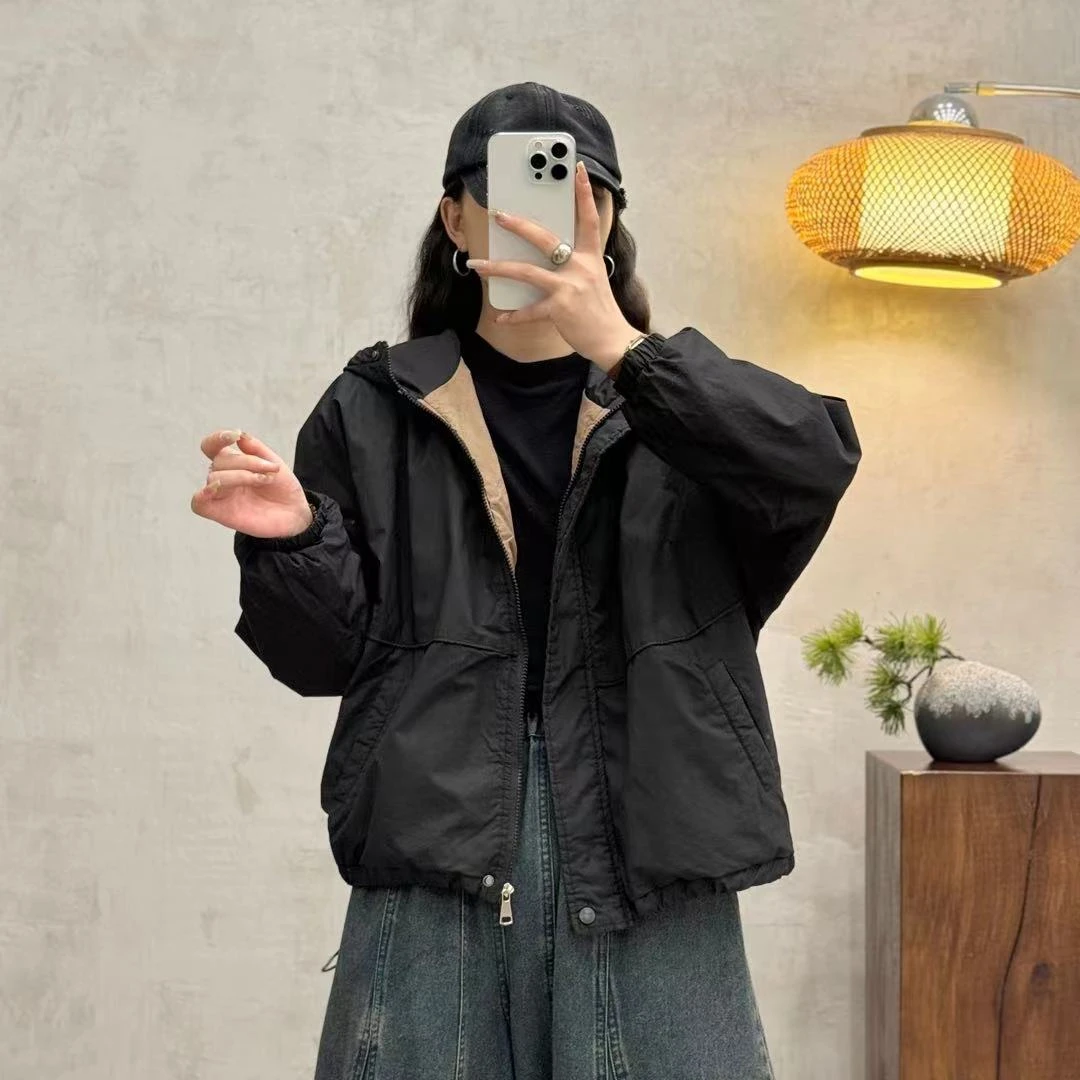 19548新款秋冬加厚时尚休闲减龄百搭气质棉服外套