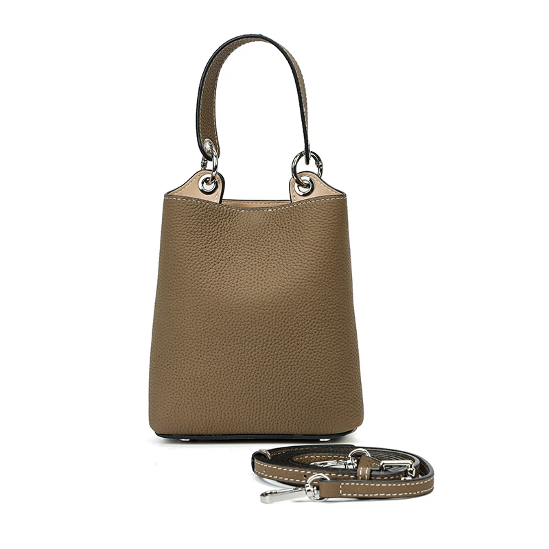 高级感撞色拼接手提包1917