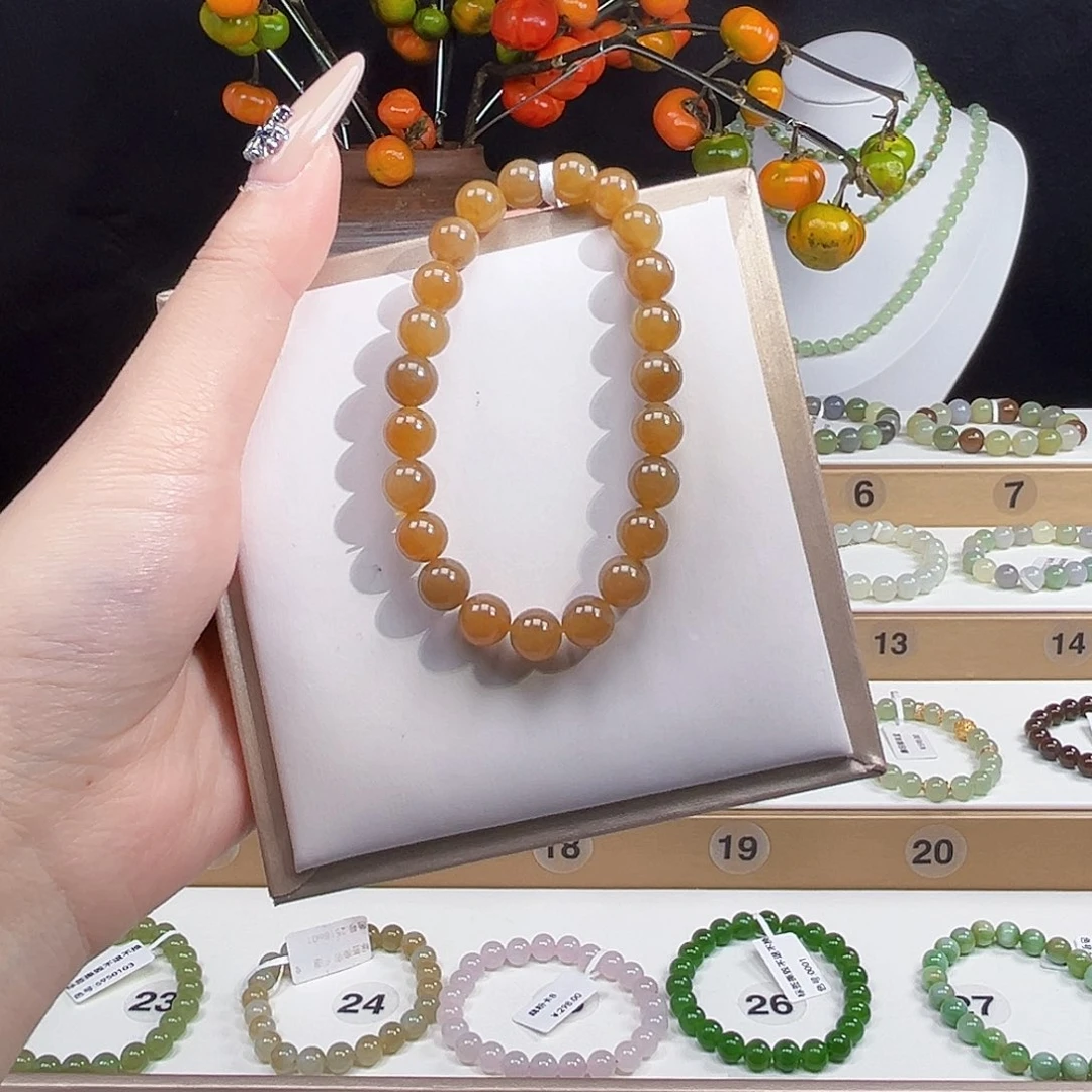 麻***团和田玉未镶嵌手串