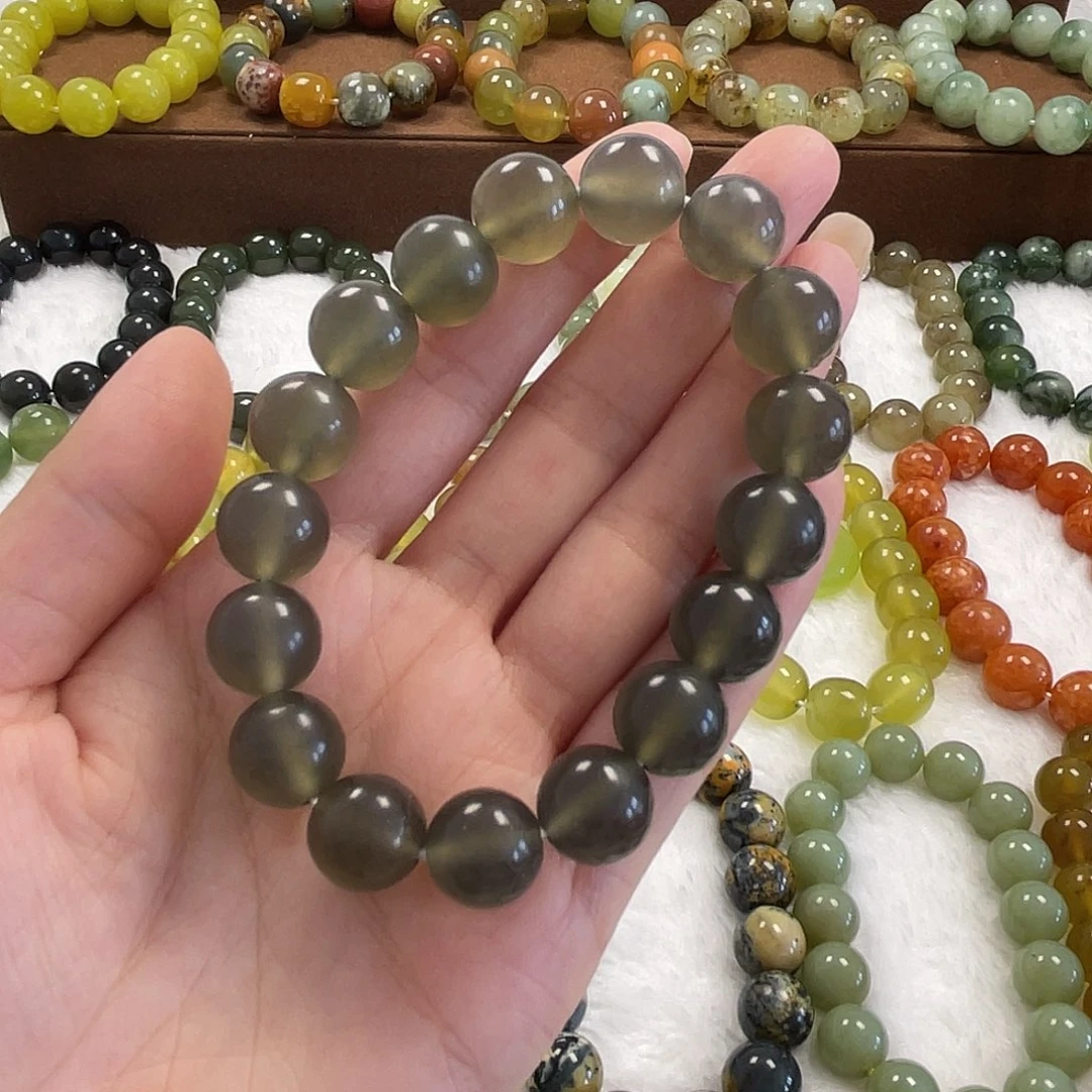 未镶嵌蛇纹石玉手串