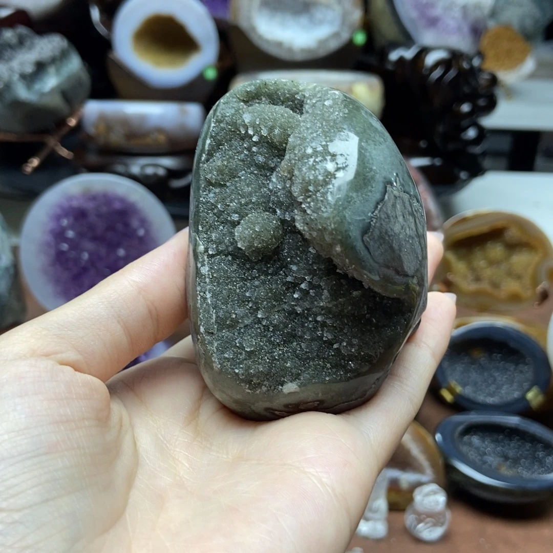 紫晶摆件未镶嵌水晶