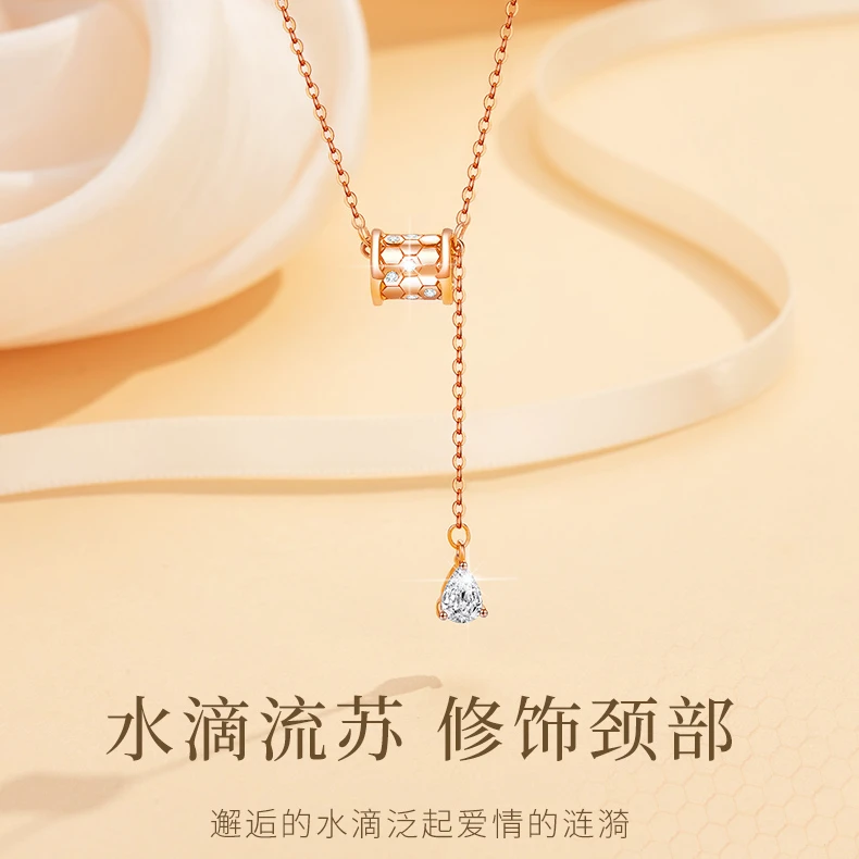 小蛮腰项链Beemylove蜂巢女圣诞节生日礼物送女友锁骨链小众轻奢