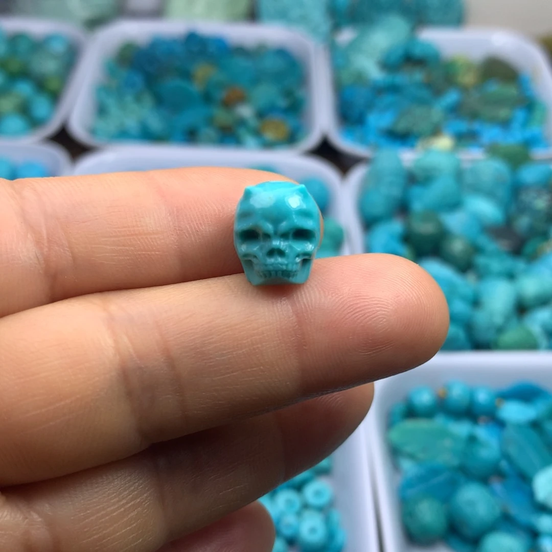 绿松石未镶嵌吊坠(不含链)10×12