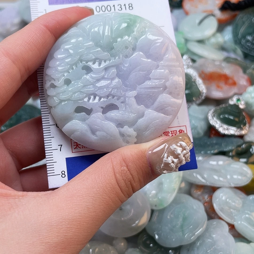 翡翠未镶嵌颈饰1318
