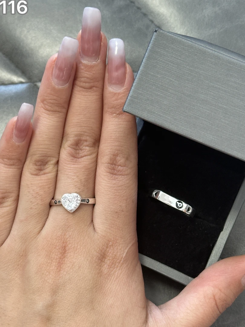 足银戒指 DanaKez纯银情侣戒指