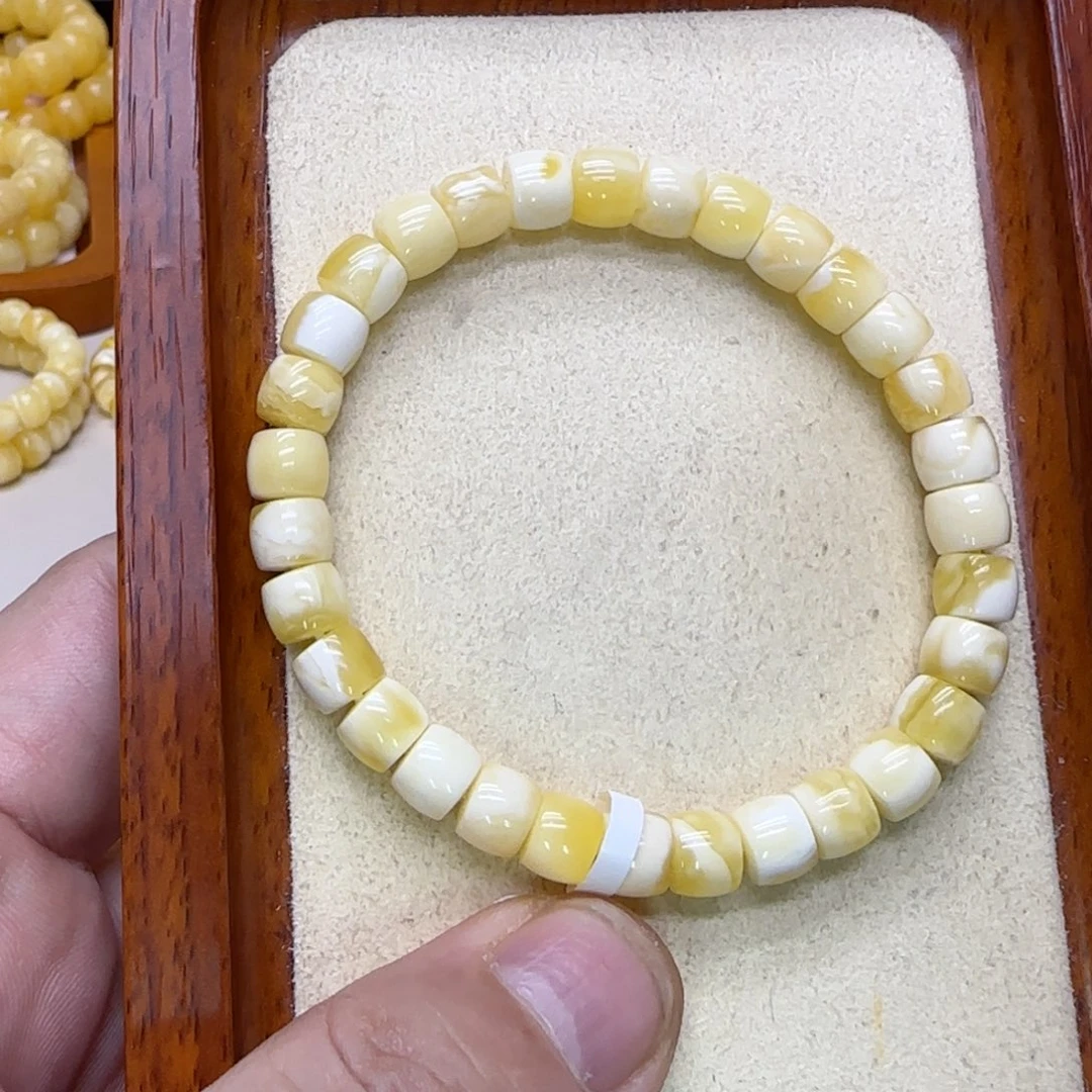 蜜蜡未镶嵌手链蜜蜡手串