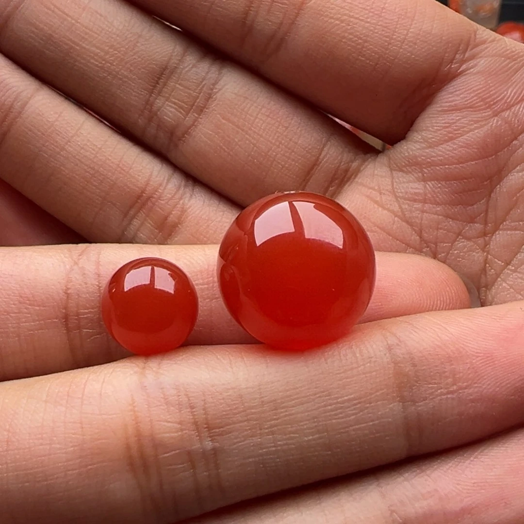 南红玛瑙圆珠16.8未镶嵌酷*迪