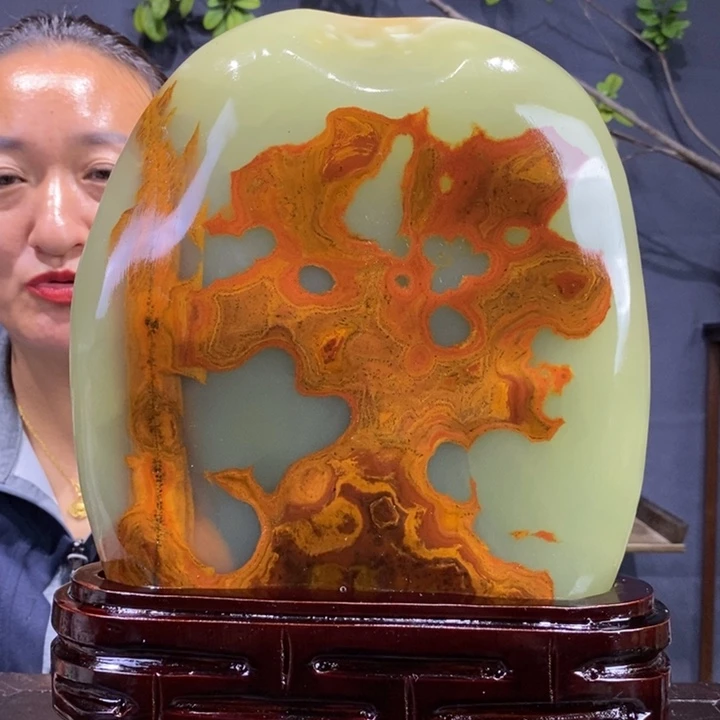 石材伊朗古青石摆件