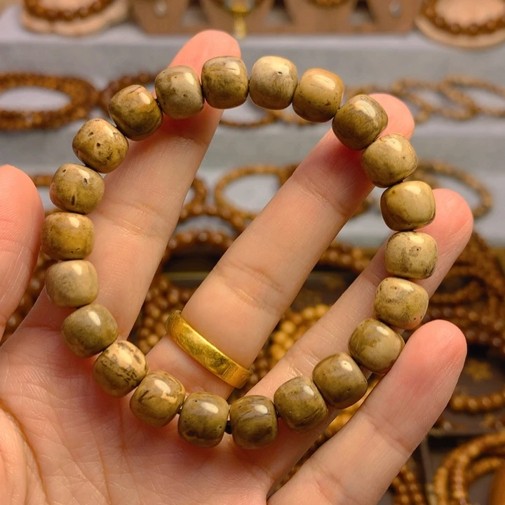 果皮天然库克精挑老型楼兰卡10单圈手串