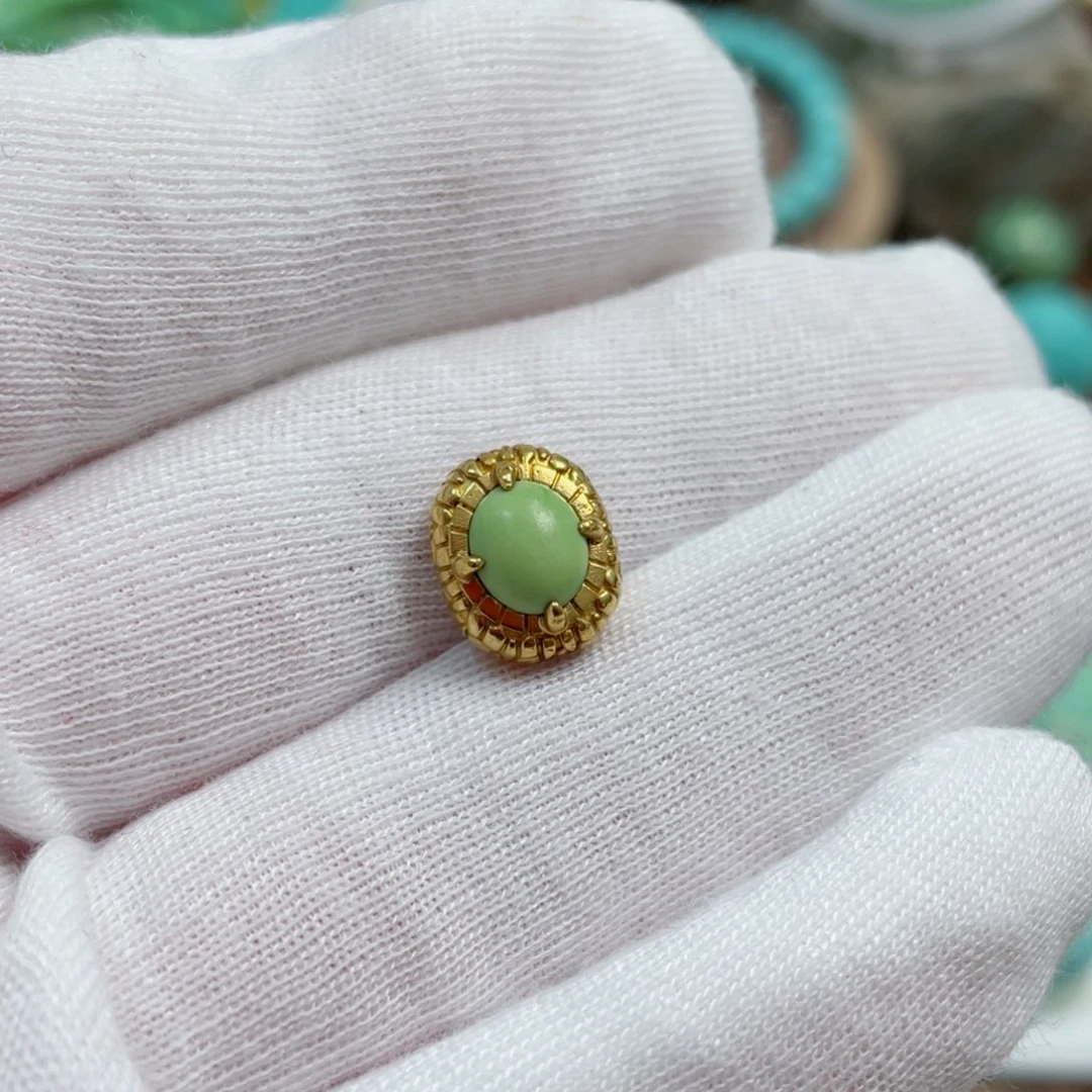 绿松石珠宝奇石足金镶嵌