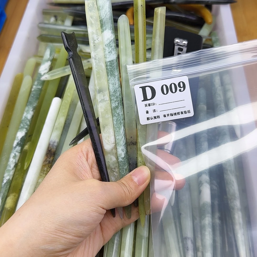 蛇纹石玉发饰合金v***好