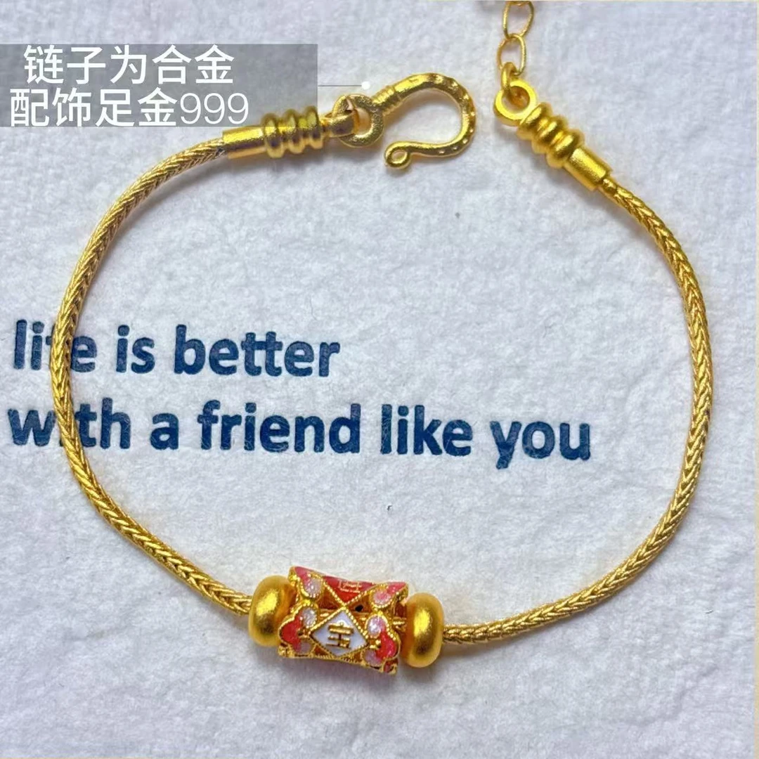 福利足金999腰珠招财进进宝配件  FL0024