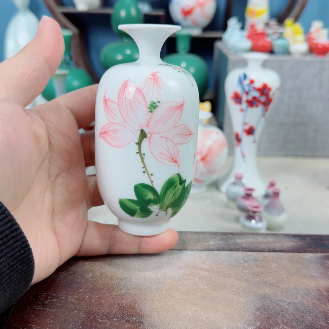 陶瓷手工小花器摆件
