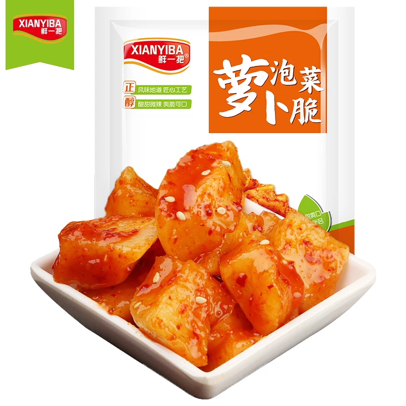 鲜一把 萝卜脆218g/袋 萝卜泡菜