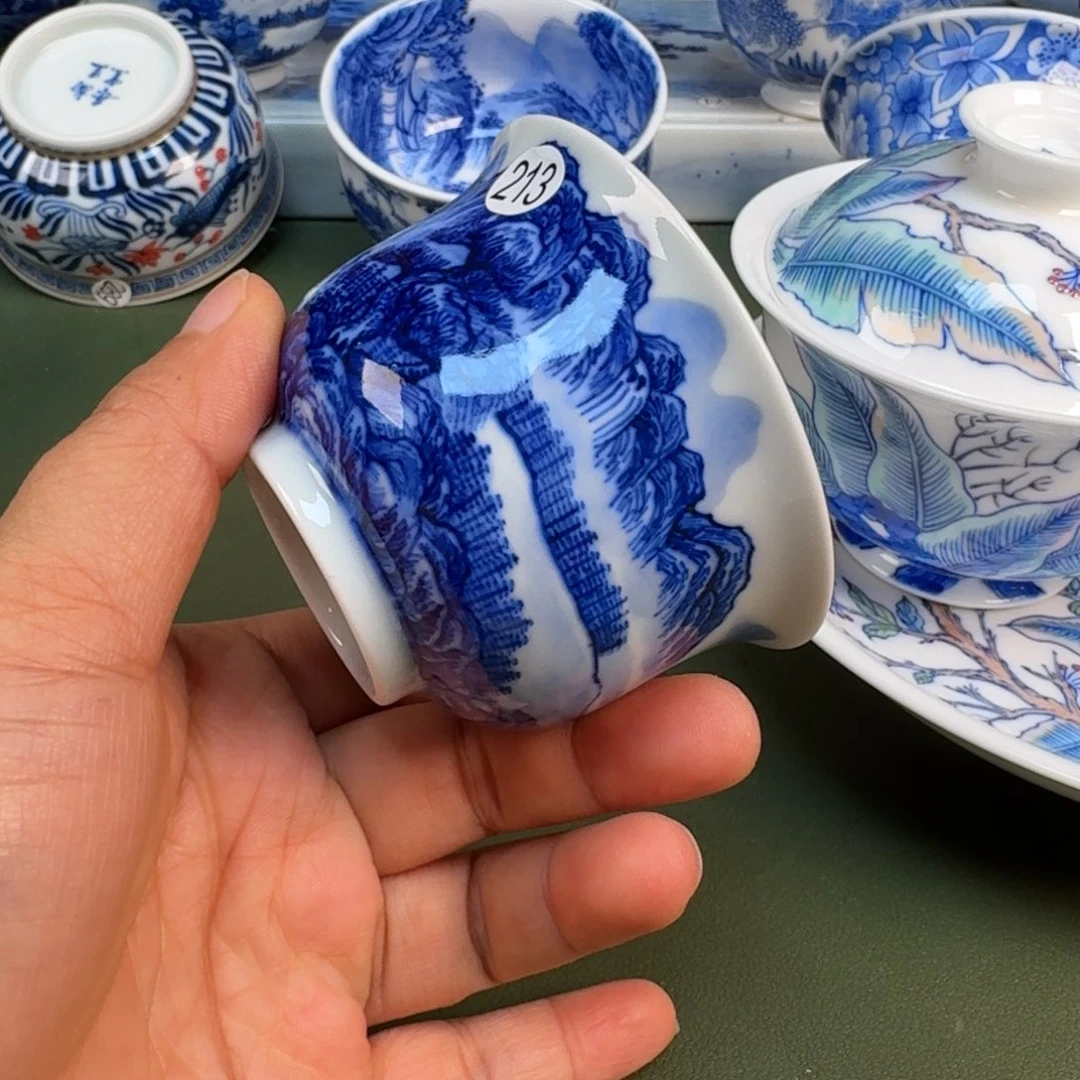陶景德镇纯手绘茶具圆圆213