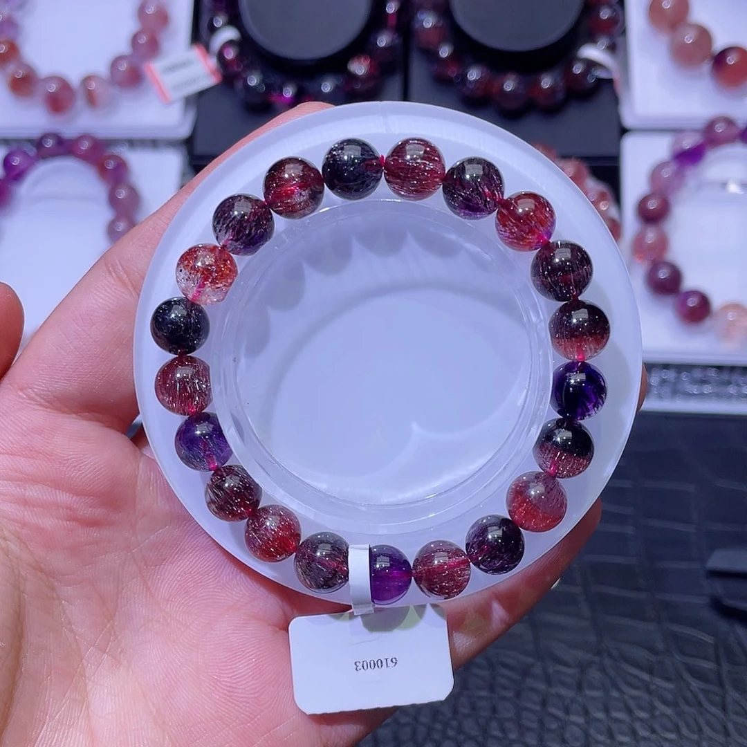 水晶手链未镶嵌黑加仑9.3