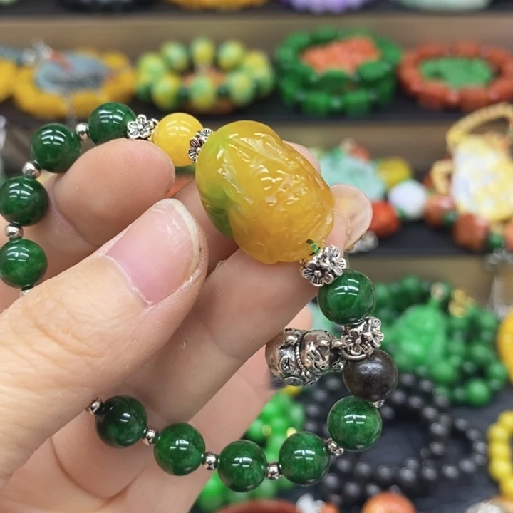 翡翠未镶嵌颈饰手链74